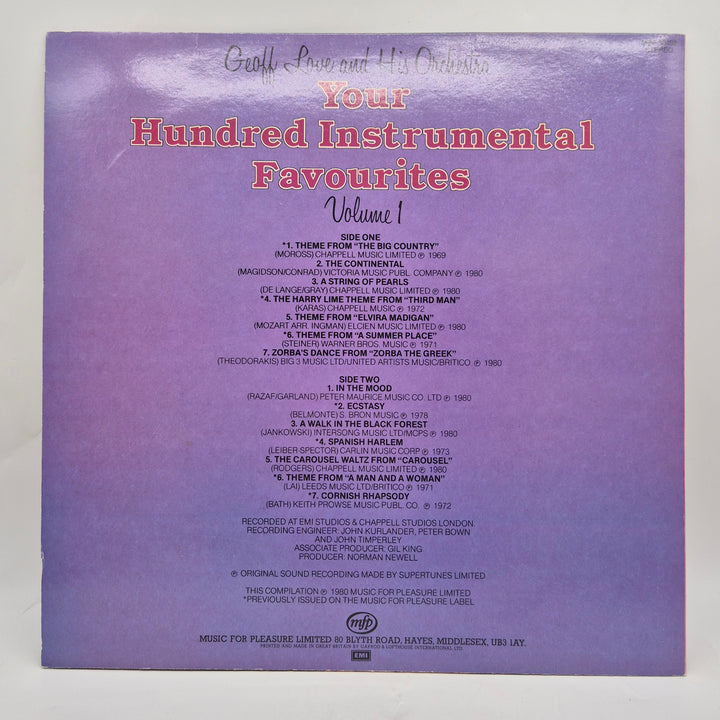 Retro LP Geoff Love orkesterklassiker vintage
