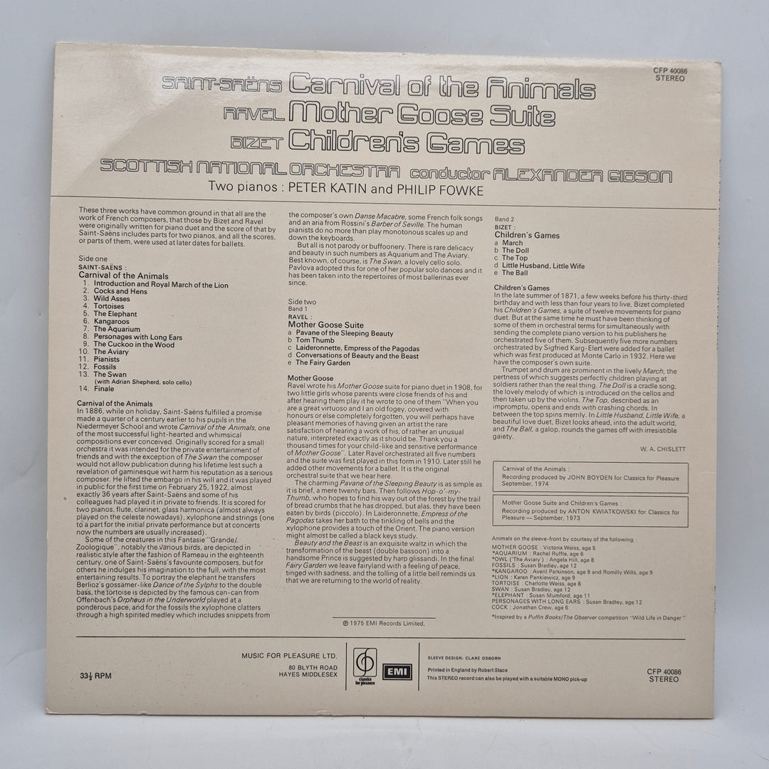 Retro vinyl LP klassisk orkestermusik Scottish National Orchestra