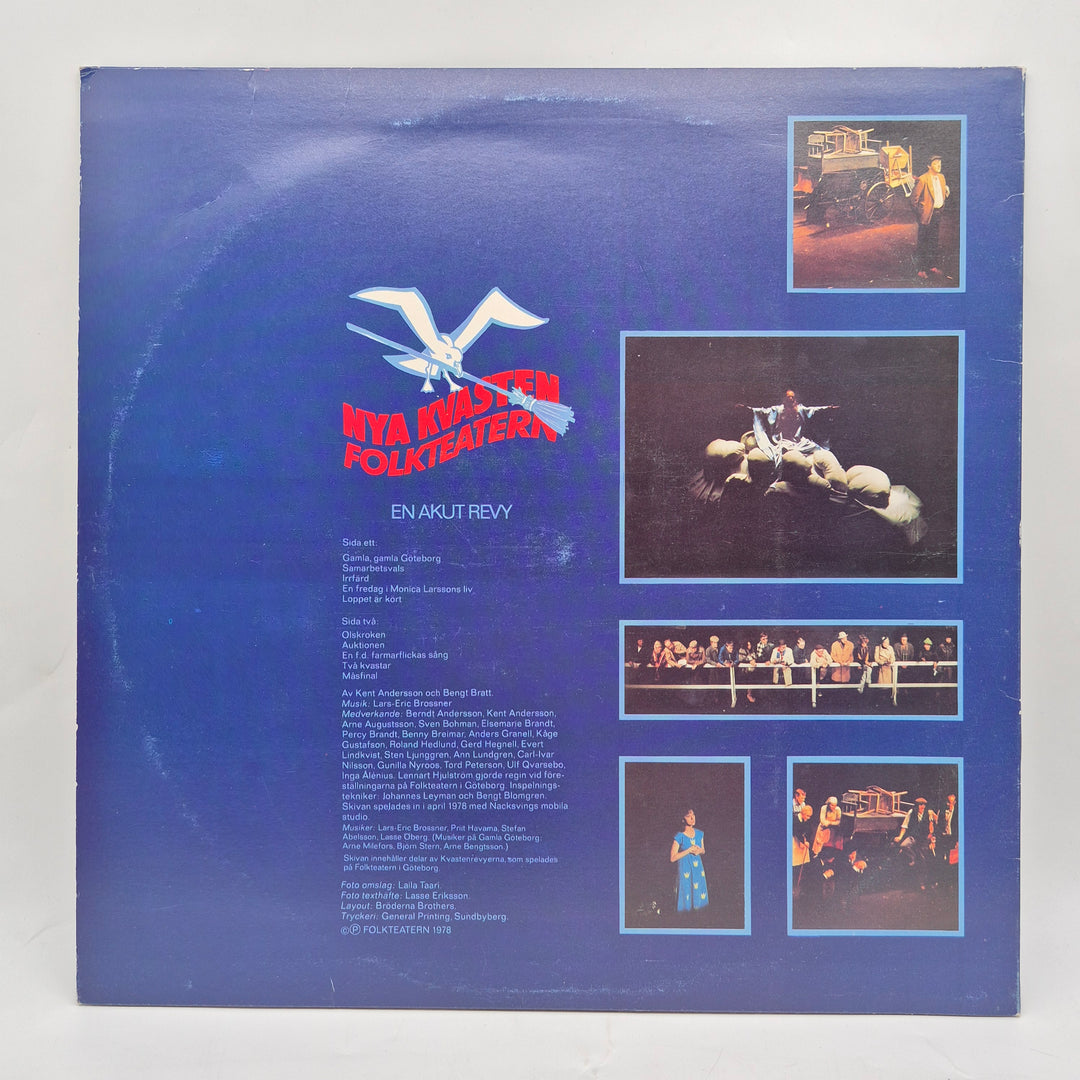 Retro vinyl LP Nya Kvastens Folkteatern 1978