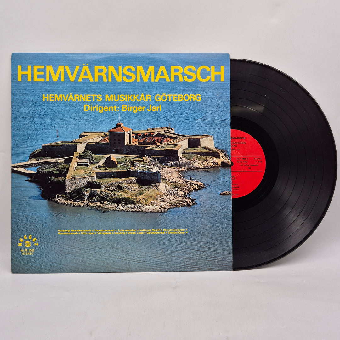 Hemvärnsmarsch vinyl LP retro 1970-tal