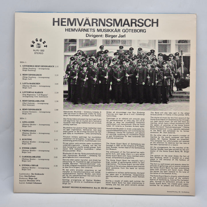Hemvärnsmarsch vinyl LP retro 1970-tal