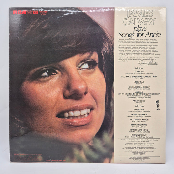 James Galway Songs for Annie retro LP