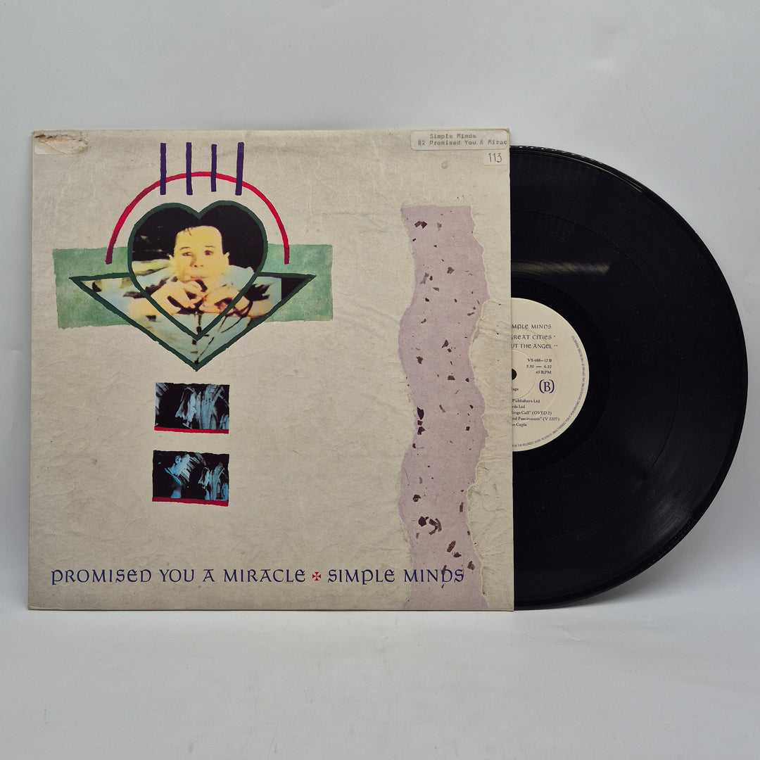 Simple Minds vinylsingel Promised You A Miracle retro