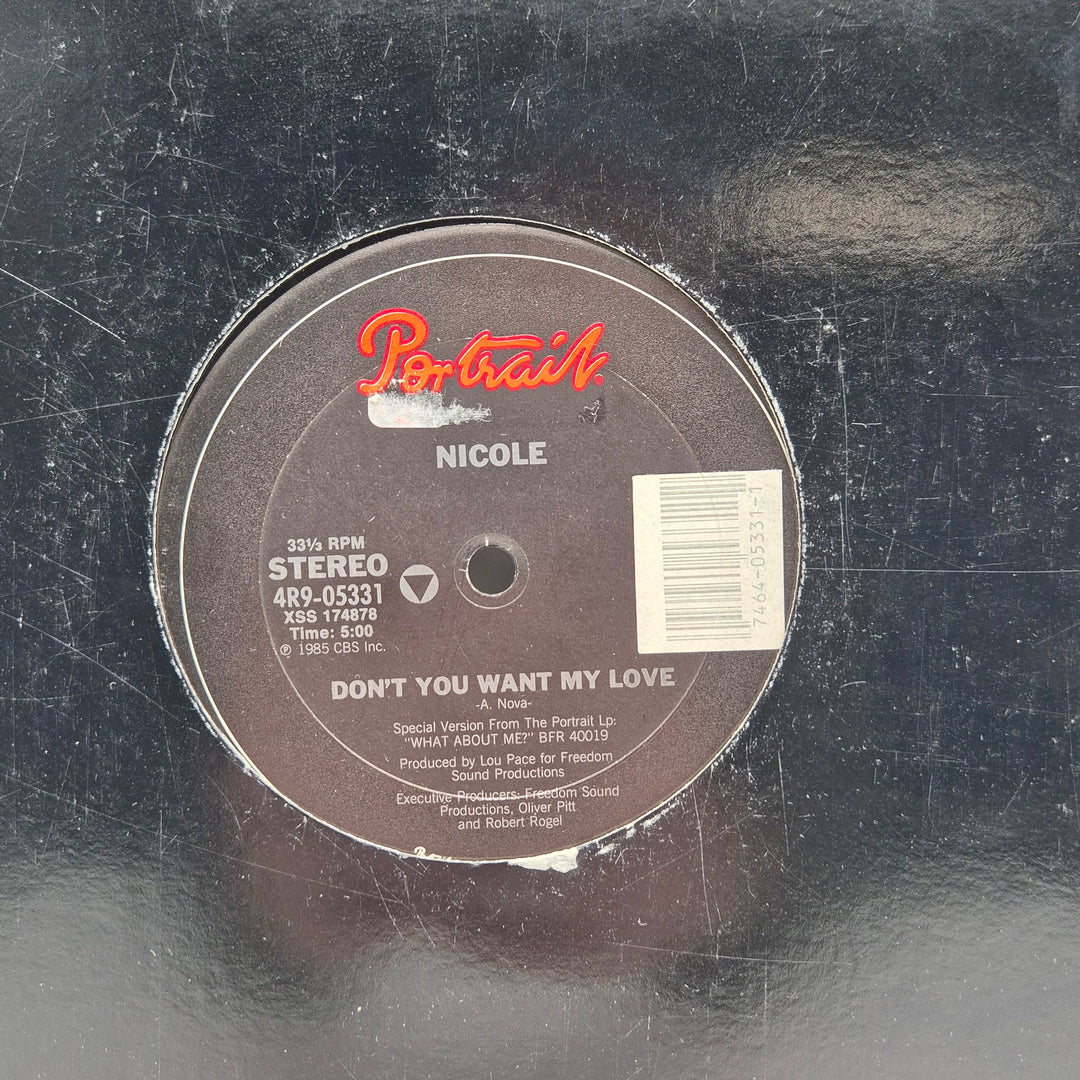 Nicole Dont You Want My Love retrovinyl