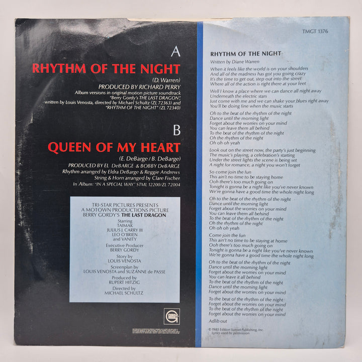 DeBarge Rhythm Of The Night retro vinylsingel