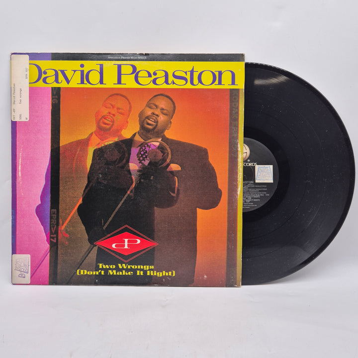 David Peaston retro vinylsingel Two Wrongs