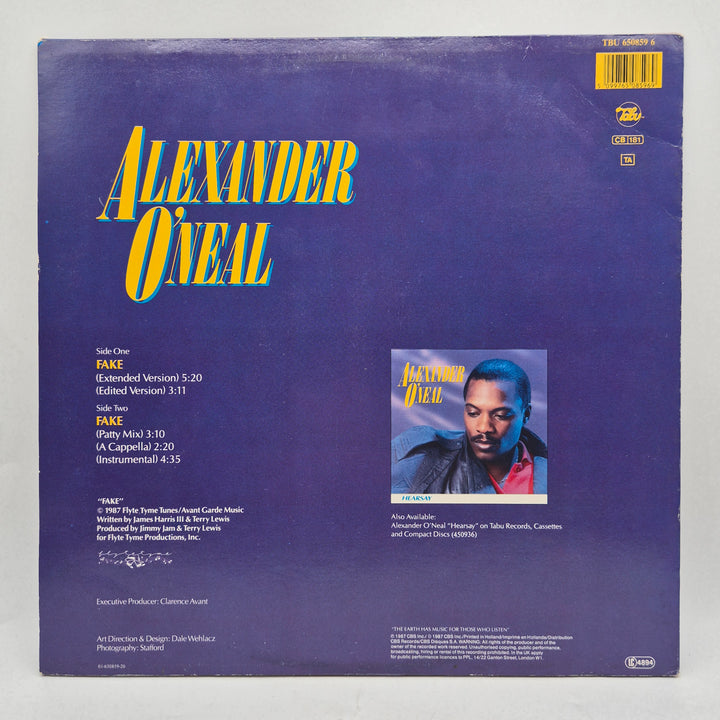 Alexander O’Neal Fake maxisingel 12 tum retro