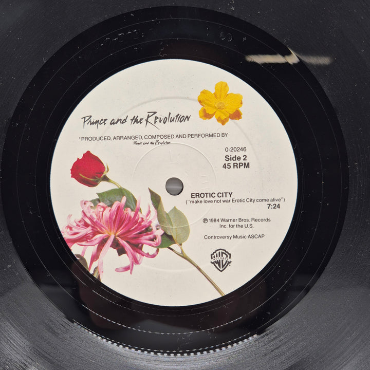 Prince and the Revolution vinylsingel Erotic City retro