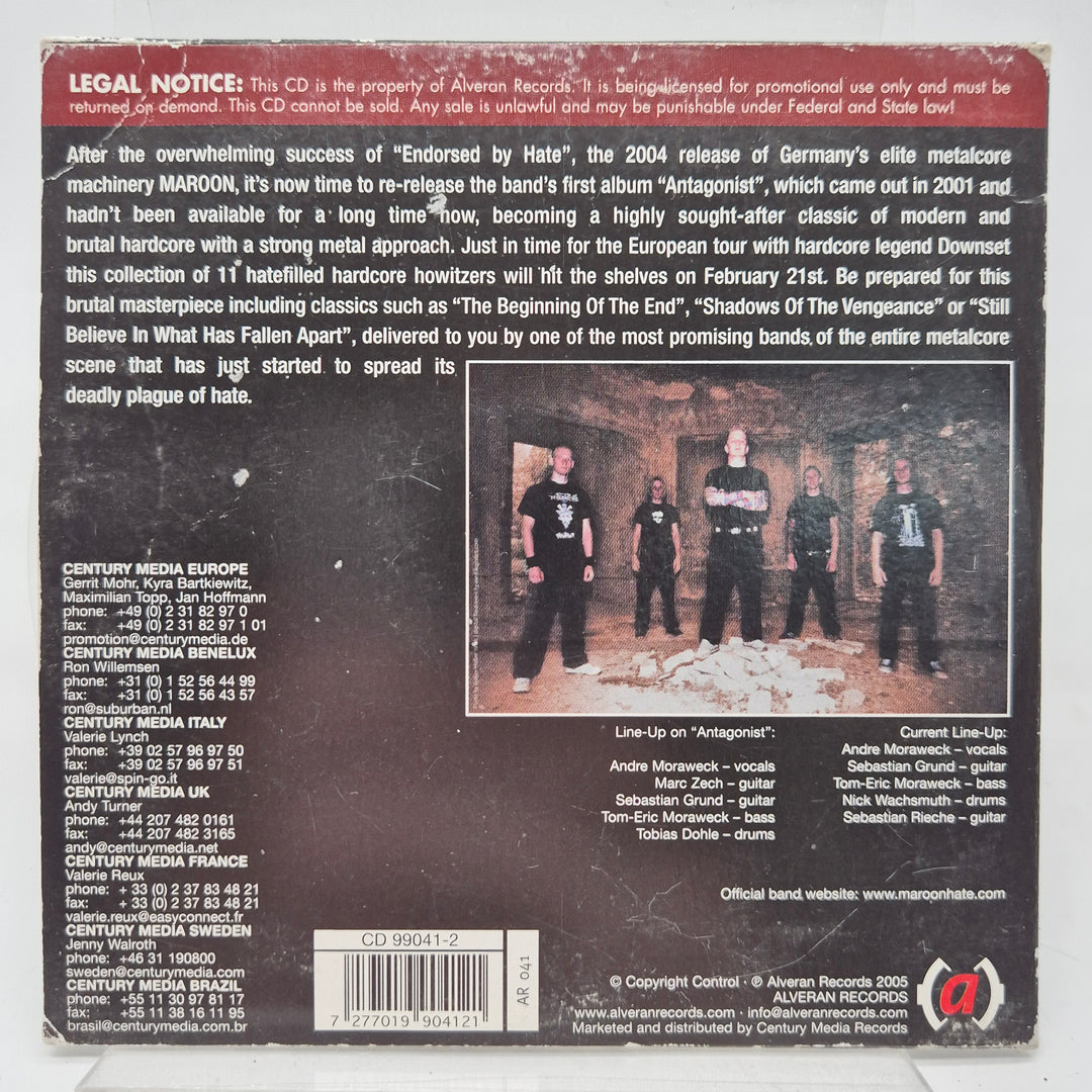 Maroon Antagonist promo CD metalcore 2005