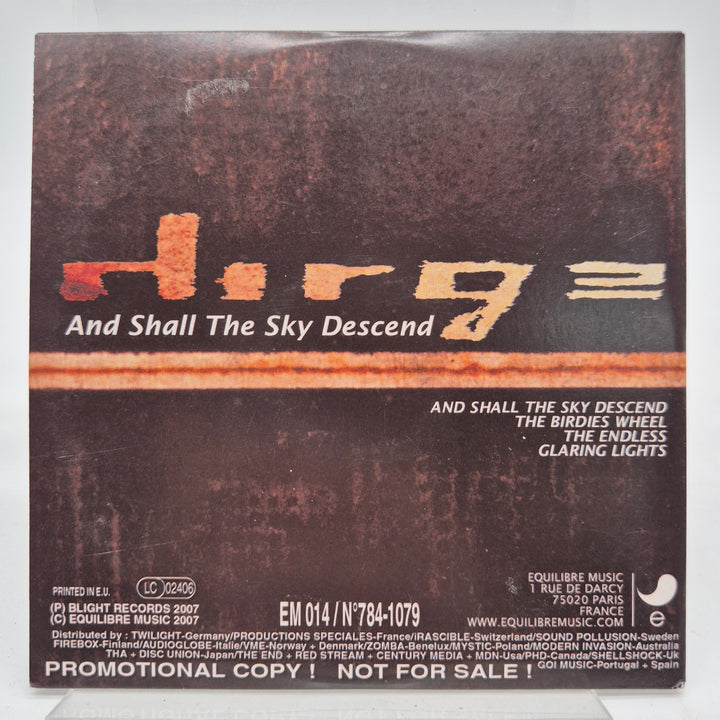 Dirge promo CD And Shall The Sky Descend