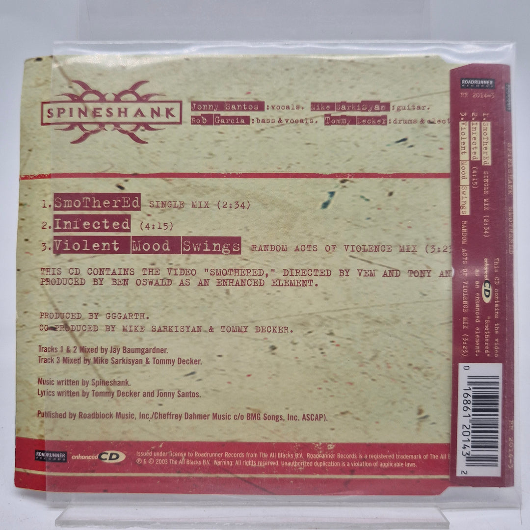 Spineshank Smothered CD singel retro metal