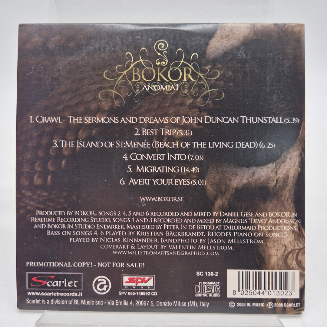 Bokor Anomia1 CD EP mörk progressiv metal