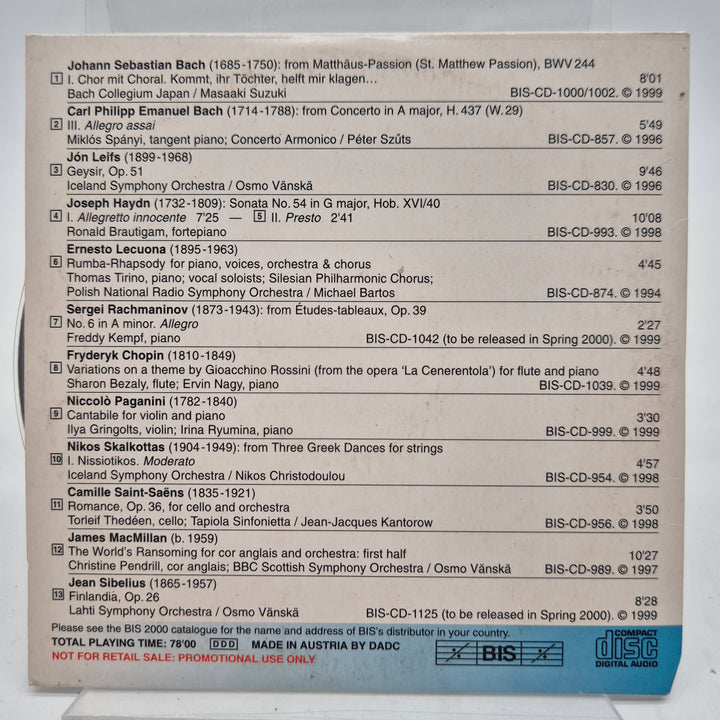 BIS Catalogue CD 2000 klassisk musik