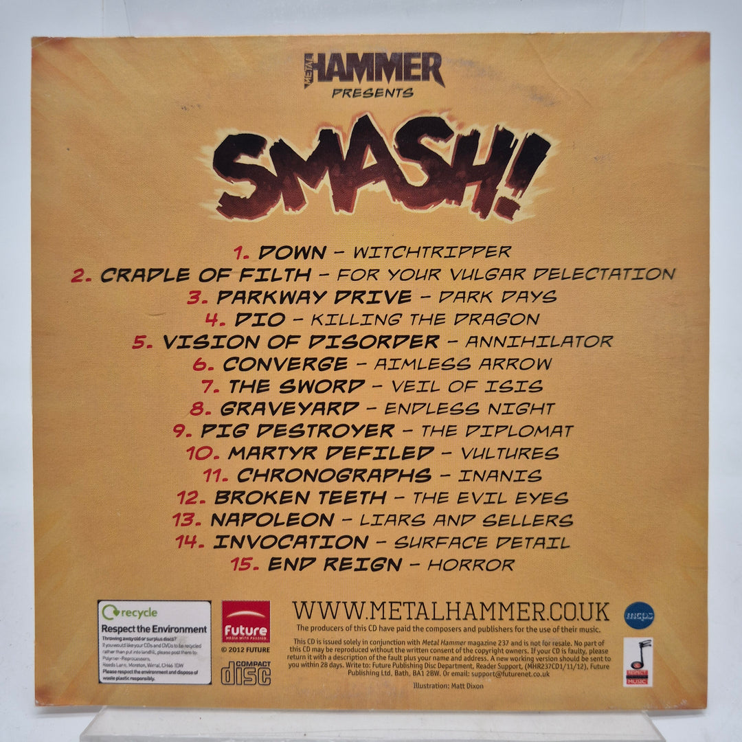 Metal Hammer Smash samlings CD hårdrock metal
