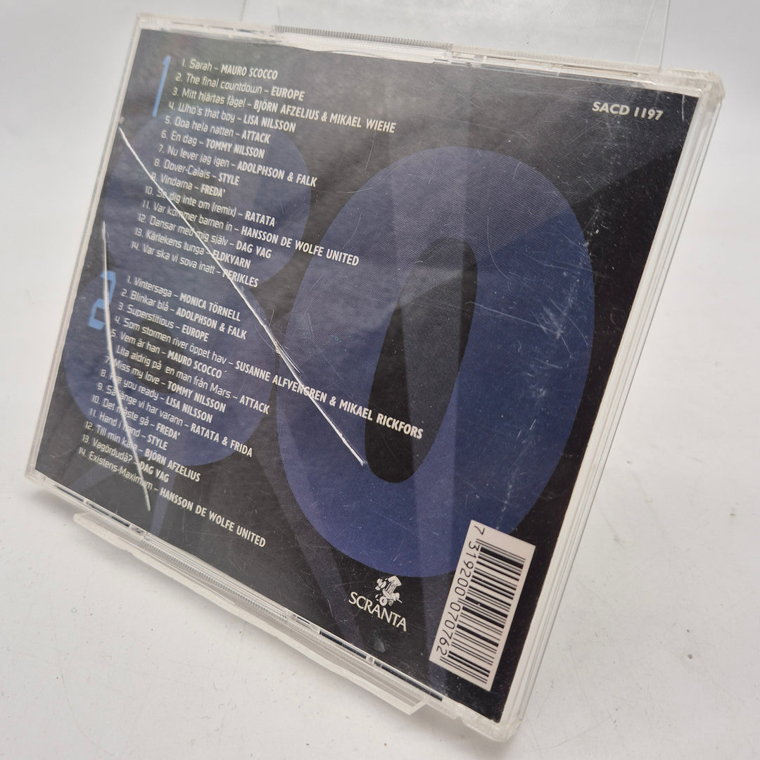CD Svenska Monsterhits 1980–89 retro samling