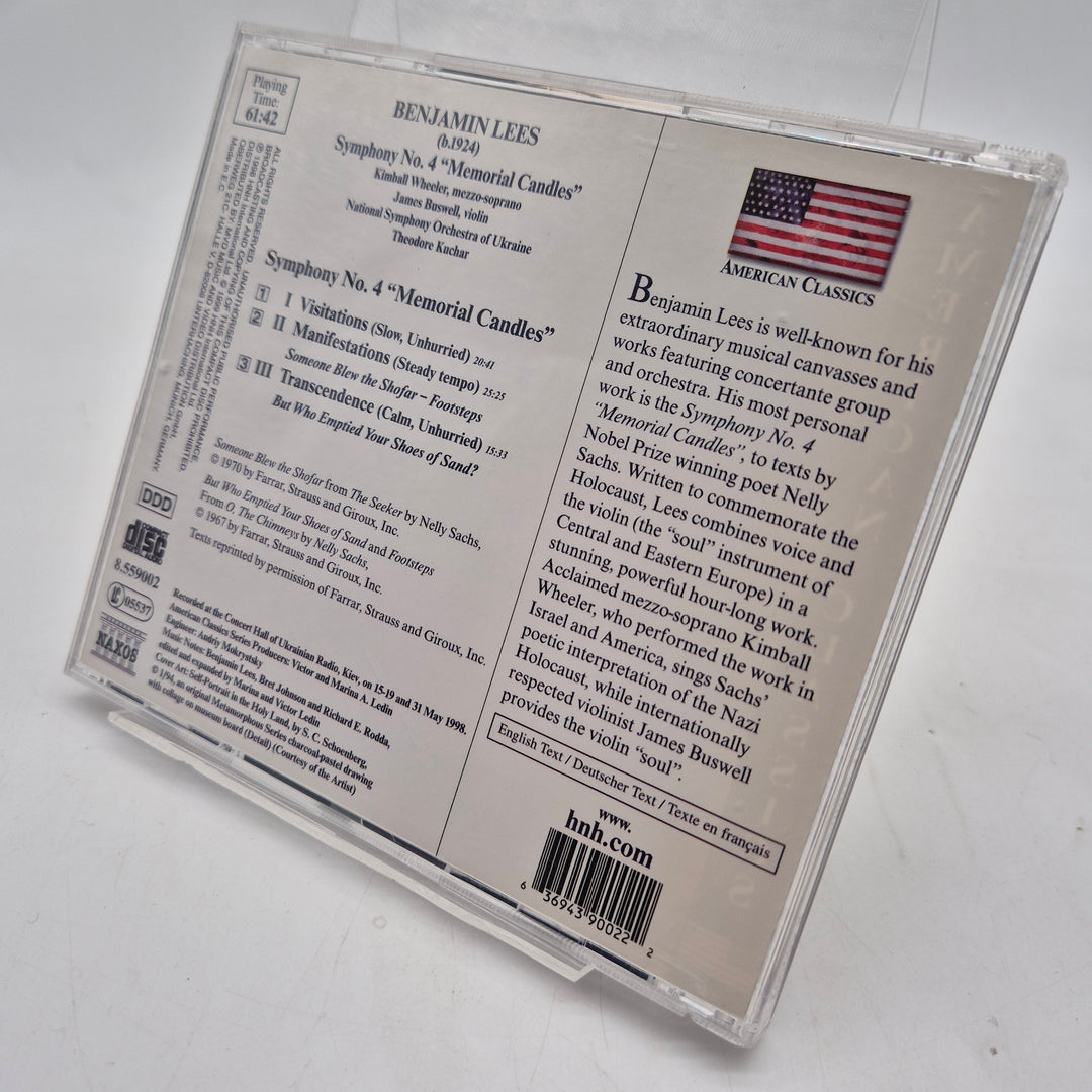 Benjamin Lees Symphony No 4 CD Naxos