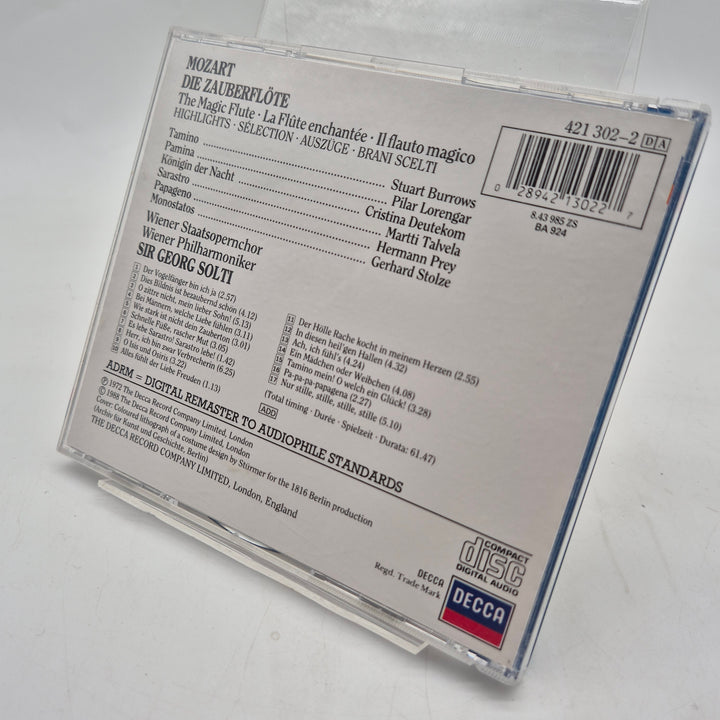 Mozart Trollflöjten highlights CD DECCA retro