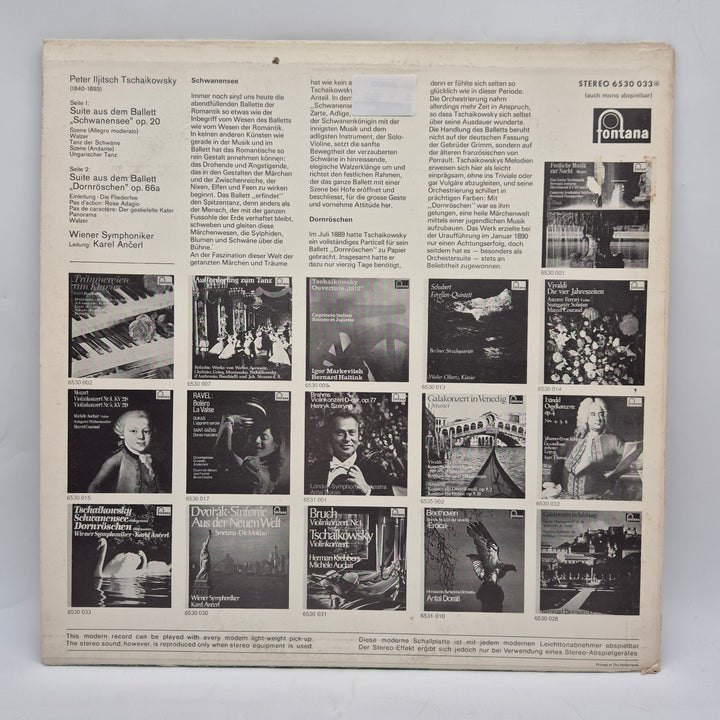 Vintage LP Tjajkovskij Svansjön Törnrosa Fontana