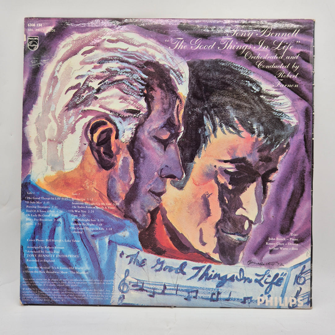 Tony Bennett vinyl LP The Good Things In Life