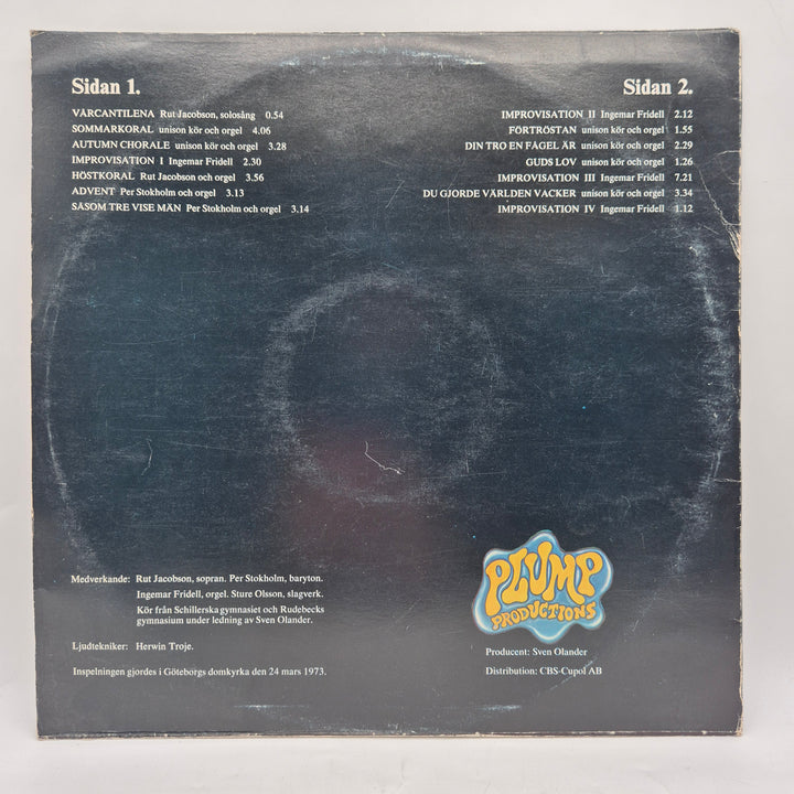 Retro LP Kontemplation sakral körmusik 1970tal