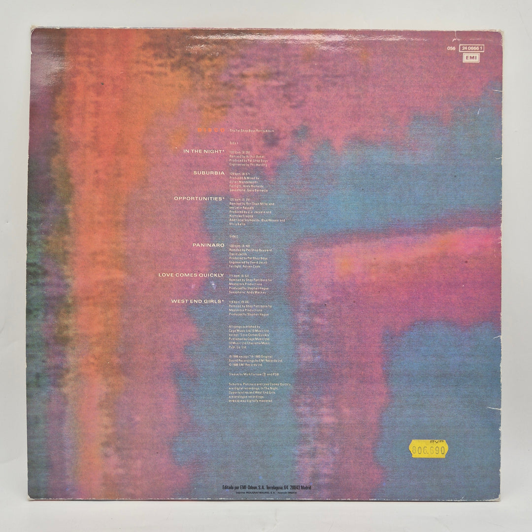 Pet Shop Boys Disco LP retro vinyl
