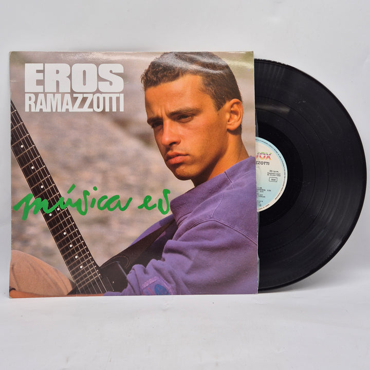 Eros Ramazzotti Música Es vinyl LP retro