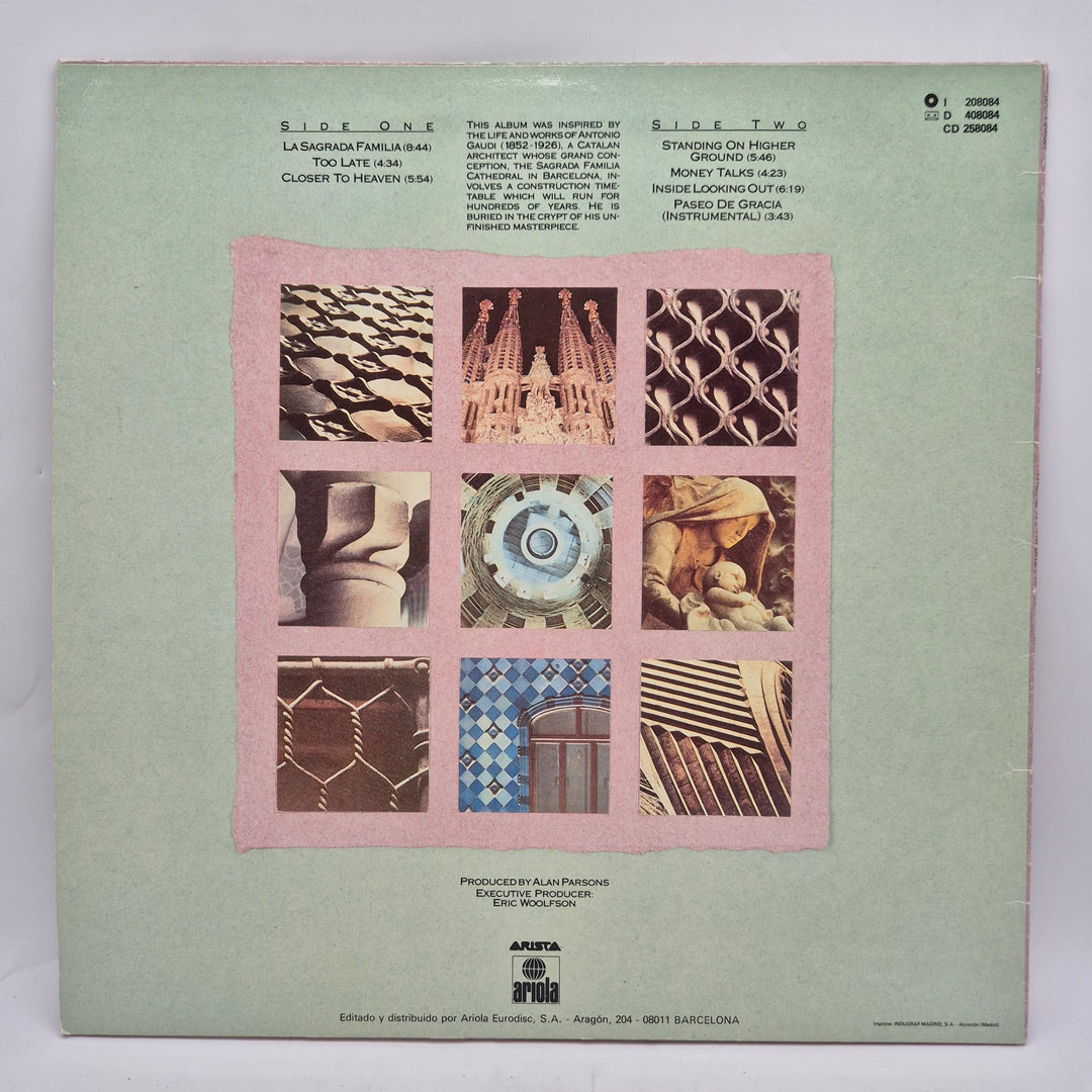 Gaudi vinyl LP retro The Alan Parsons Project