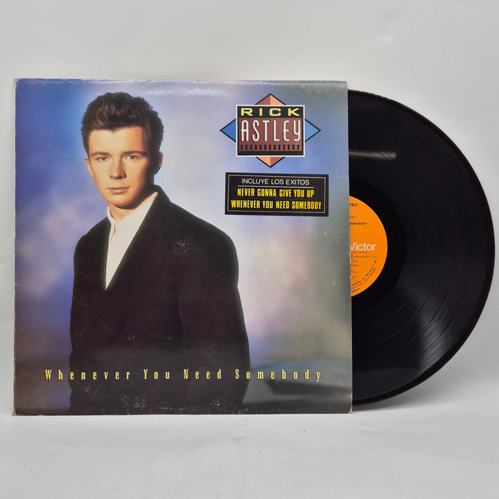 Rick Astley LP Whenever You Need Somebody retro