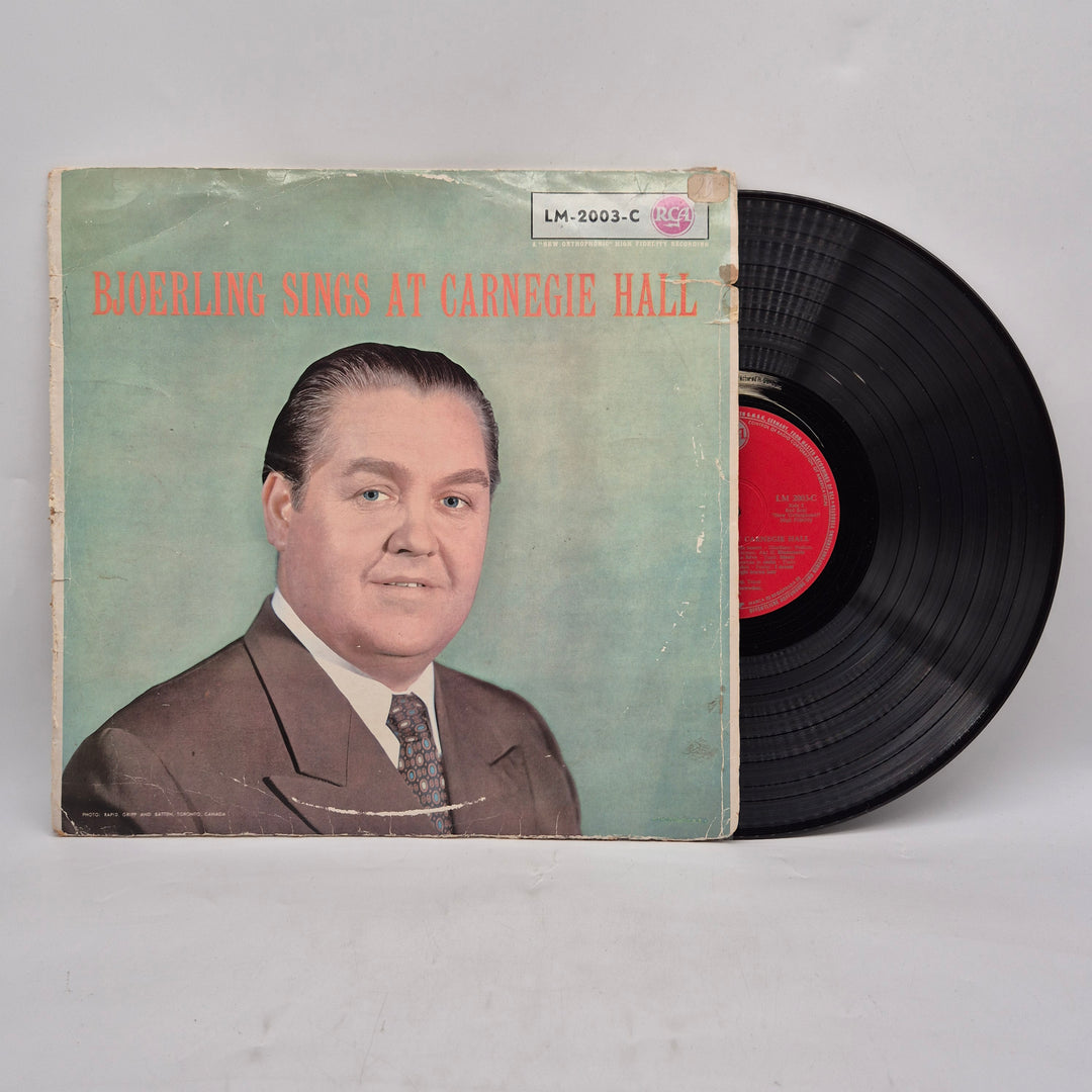 Jussi Björling vinyl LP RCA Carnegie Hall retro