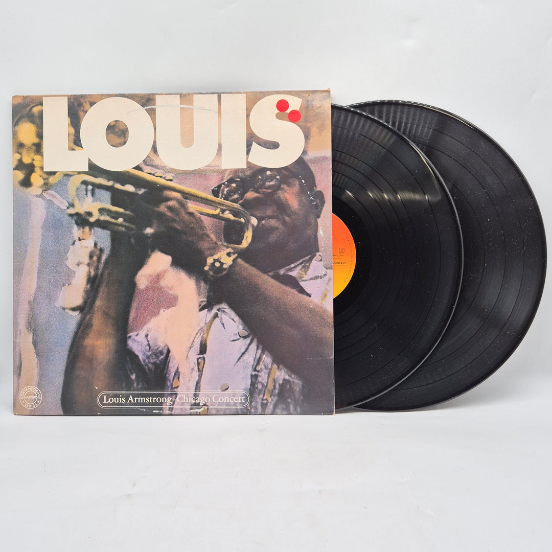 Louis Armstrong Chicago Concert dubbel LP retro