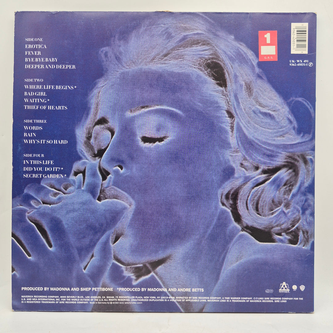 Madonna Erotica dubbelvinyl retro 90-tals LP