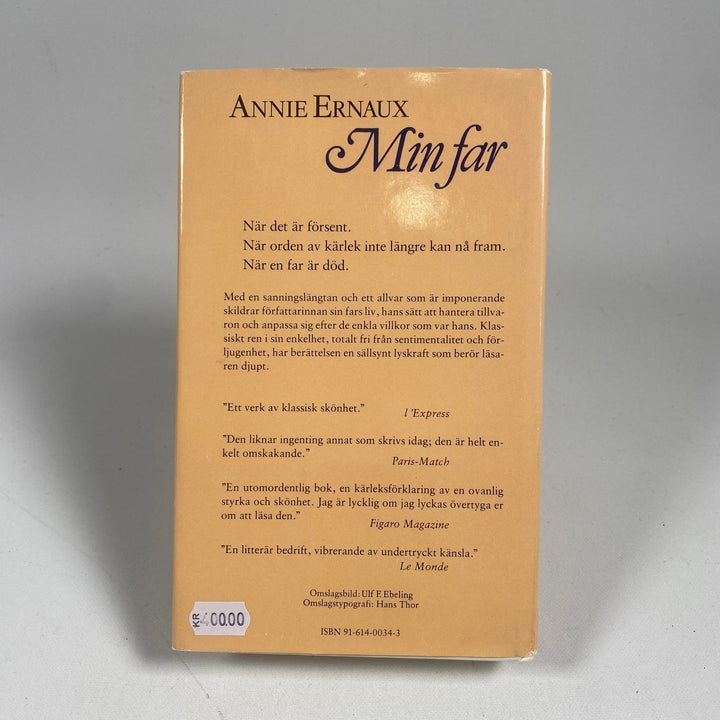 Annie Ernauxs gripande berättelse "Min far" - Homy Secondhand Online