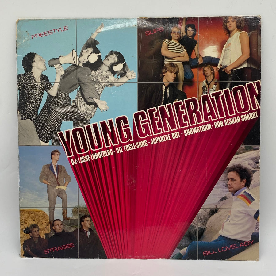 Retro Vinylskiva "Young Generation" med 80 - tals Hits - Homy Secondhand Online