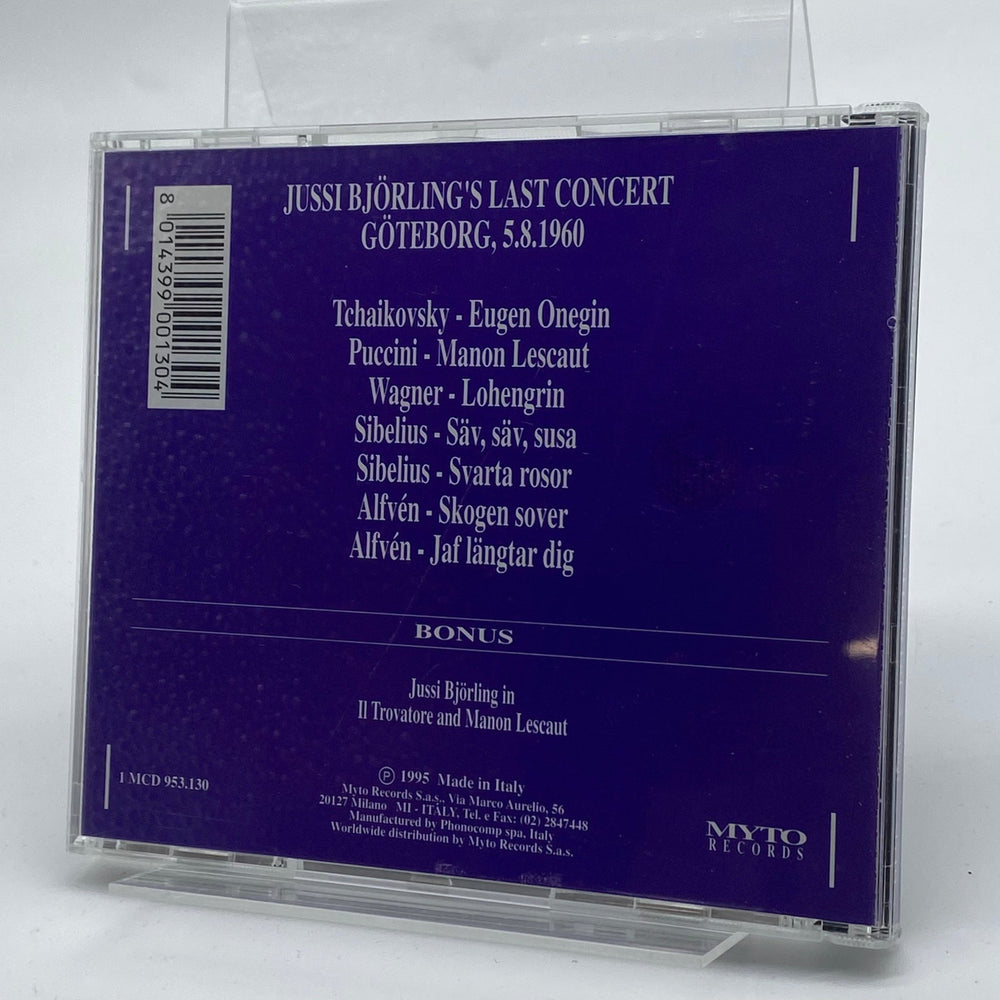 Jussi Björlings Sista Konsert CD Göteborg 1960 - Homy Secondhand Online