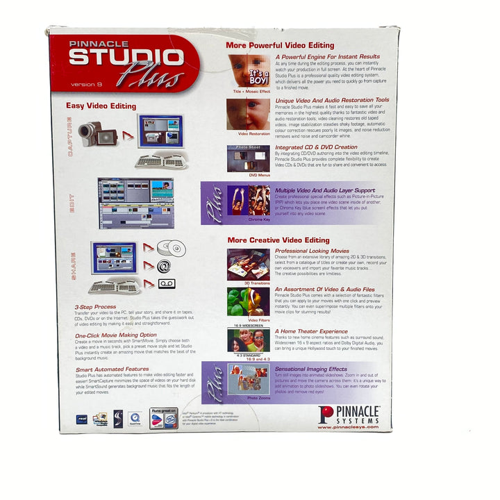 Pinnacle Studio Plus version 9 videoredigeringsprogram