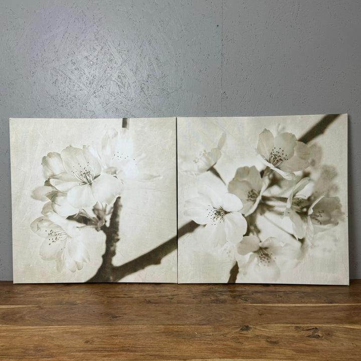 Elegant Blommande Körsbärstryck på Canvas - Homy Secondhand Online