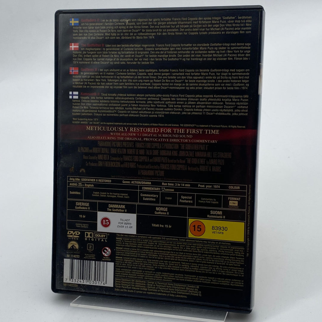 Gudfadern Del II DVD Coppola Restaurering - Homy Secondhand Online