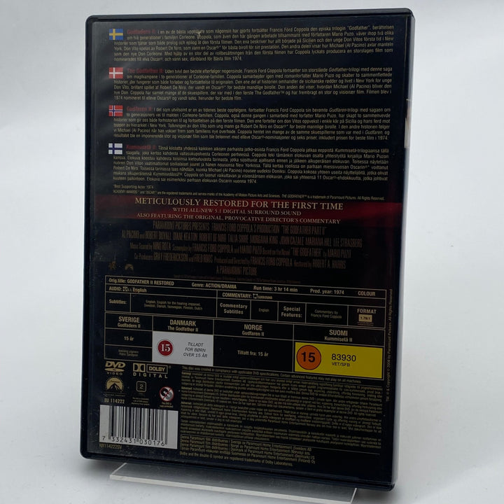 Gudfadern Del II DVD Coppola Restaurering - Homy Secondhand Online
