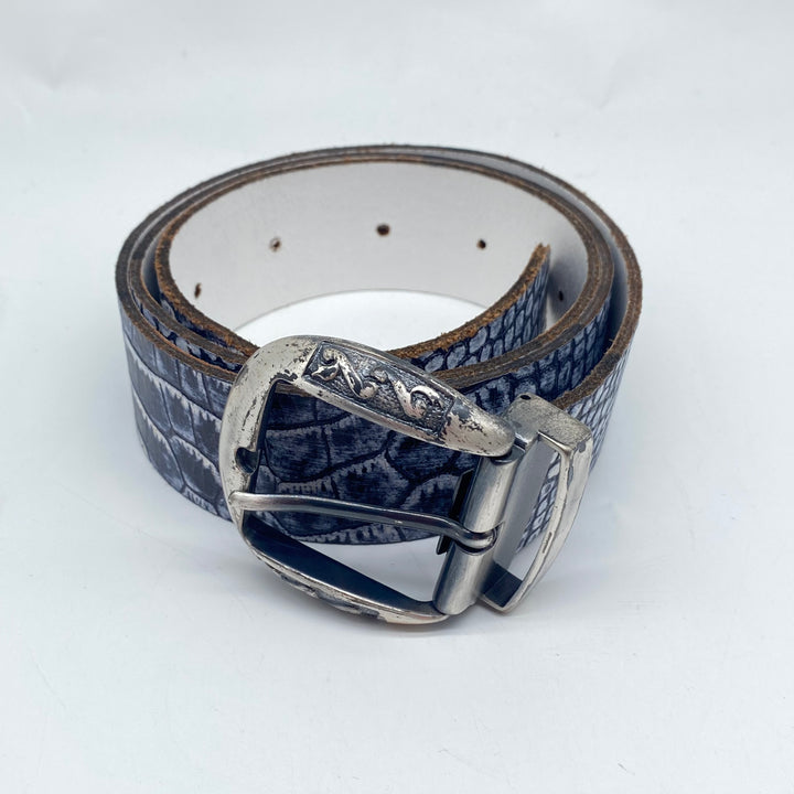 Retro äkta läderbälte Camp Belts