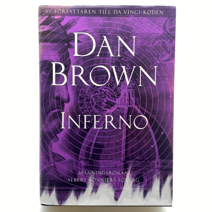 Dan Brown Inferno inbunden lila omslag - Homy Secondhand Online