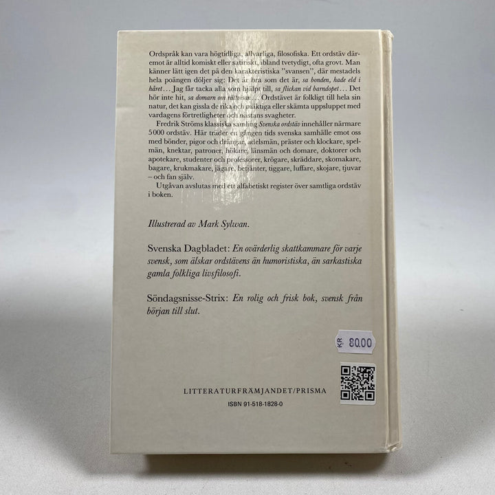 Svenska ordstäv av Fredrik Ström - Klassisk Bok - Homy Secondhand Online