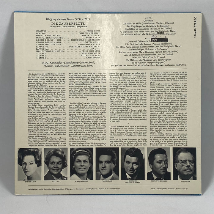 Mozarts Die Zauberflöte vinyl retro klassisk