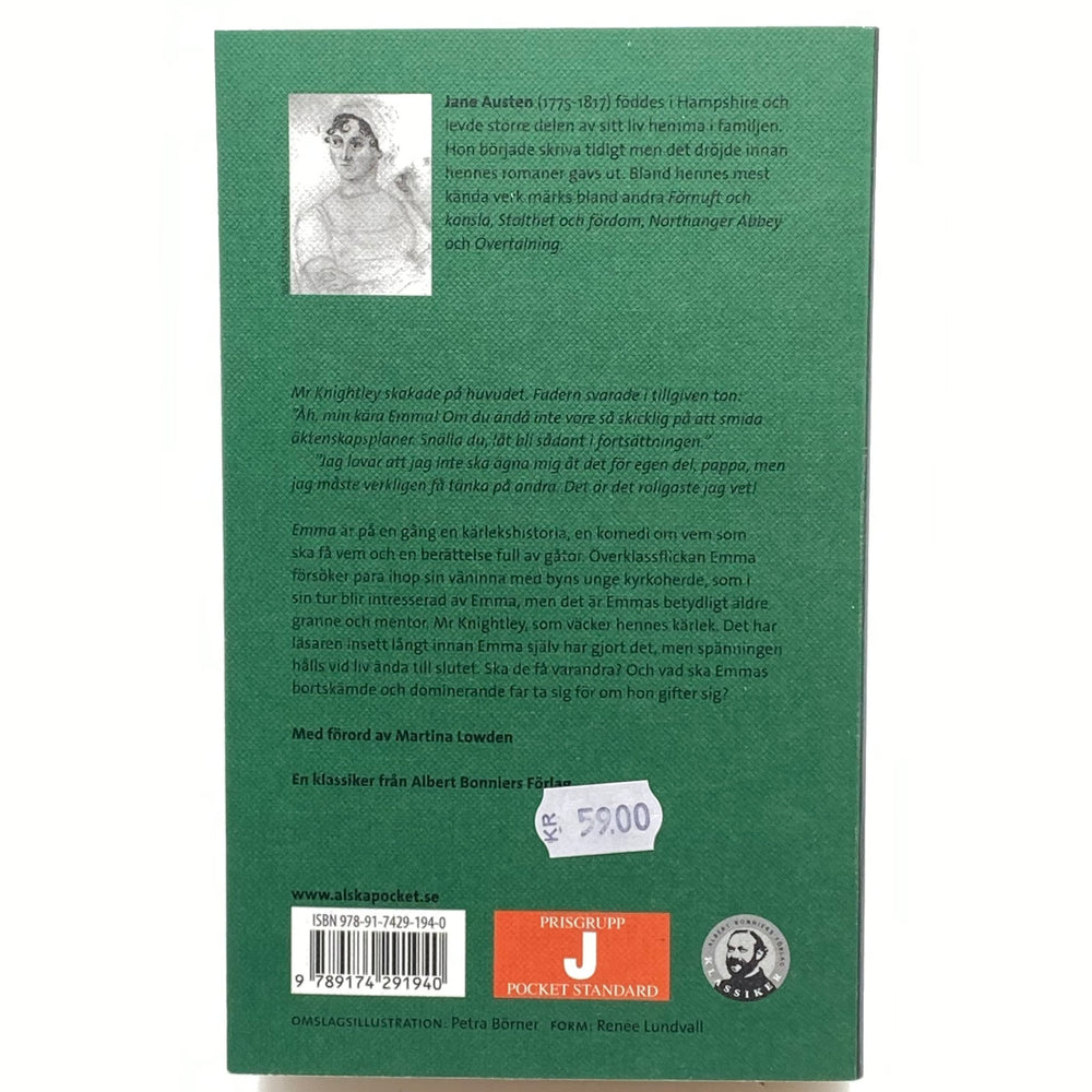 Vintage Emma av Jane Austen, blommigt omslag - Homy Secondhand Online