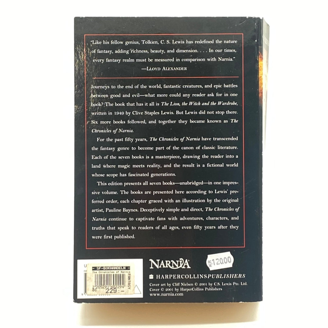 Narnia av CS Lewis vintagebok med lejonmotiv - Homy Secondhand Online