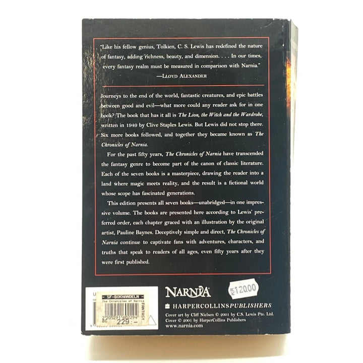 Narnia av CS Lewis vintagebok med lejonmotiv - Homy Secondhand Online
