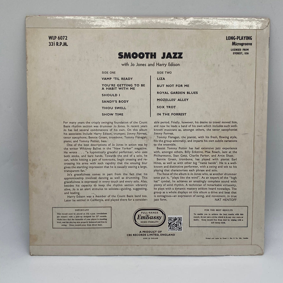 Smooth Jazz med Jo Jones och Harry Edison - Vintage Vinyl - Homy Secondhand Online