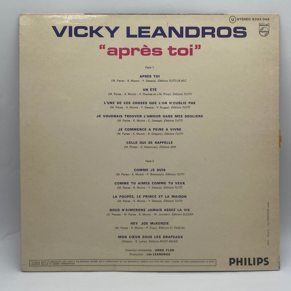 Vicky Leandros vinylskiva Eurovision 1972 Philips - Homy Secondhand Online