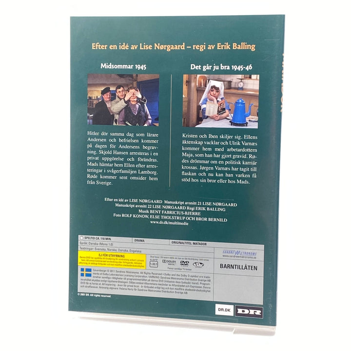 Matador DVD - box 1945 - 46 Avsnitt 21 & 22 - Homy Secondhand Online