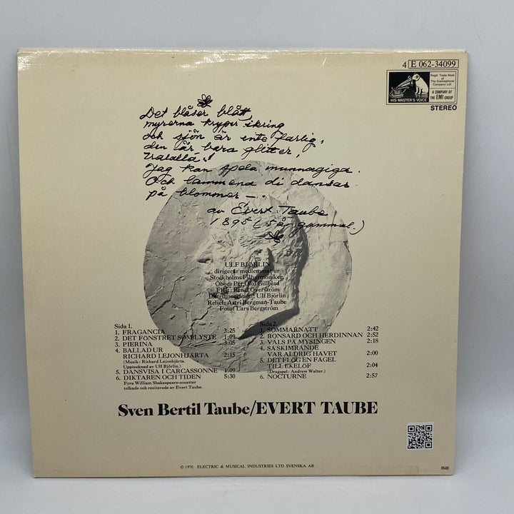 Sven - Bertil Taube Sjunger Evert Taube Vinyl - Homy Secondhand Online
