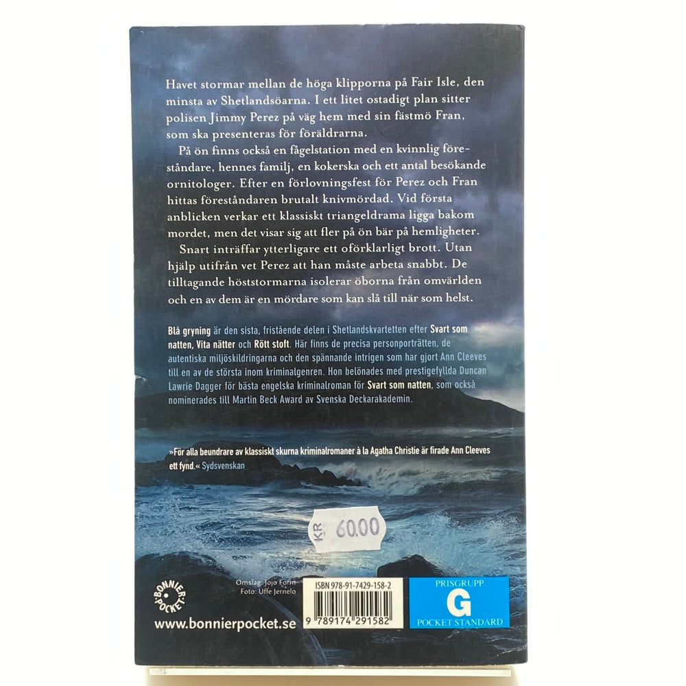 Ann Cleeves Blå Gryning Kriminalroman - Homy Secondhand Online